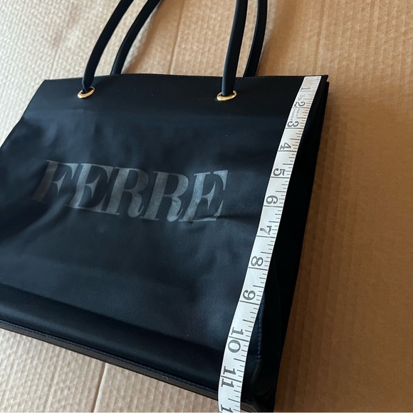 Gianfranco Ferre authentic black tote, shoulder bag - Picture 7 of 14